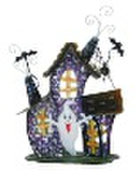 Metall Halloween candle Haus