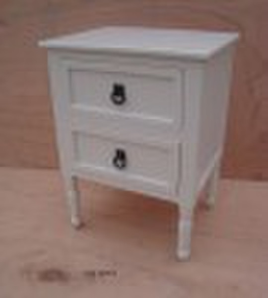 Small White wooden Bedside