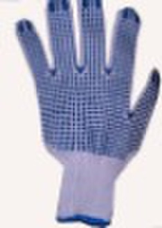 хлопчатобумажные перчатки с пвх точек