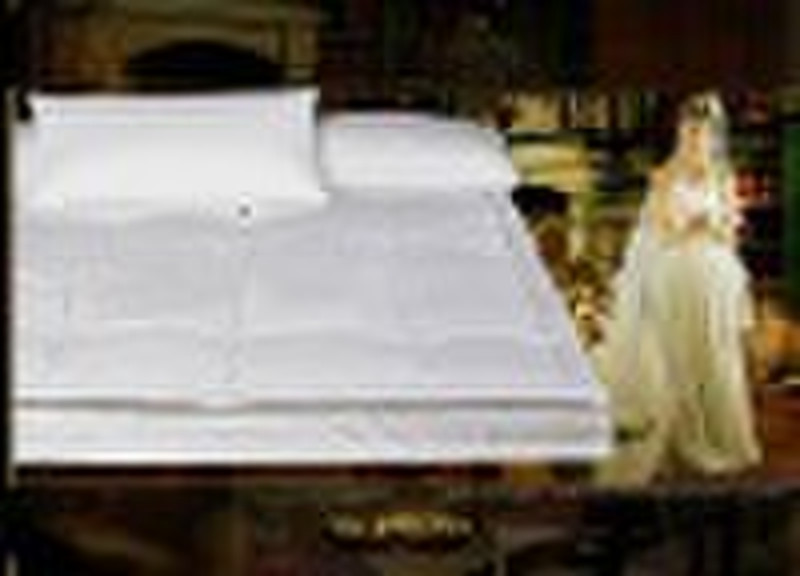 Luxury Down on Top Feather Bed - Grey Duck 120 x 2