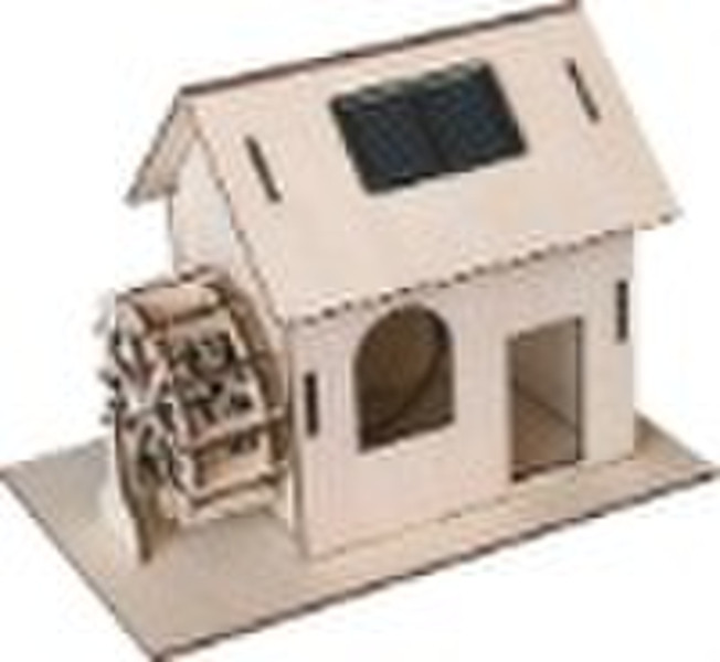 wooden solar house