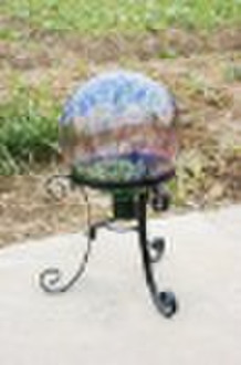 Colorful glass balls for garden