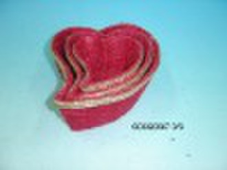 Heart-shaped basketry
