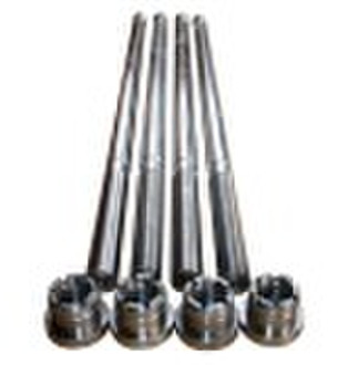 tie bar components of plastic machinery screws bar