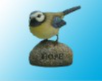 Garden Decor (Polyresin bird on rock)