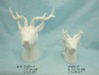 Porcelain deer head statue (home decoration,giftwa