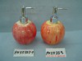 Ceramic apple shaped lotion dispenser (ceramic dis