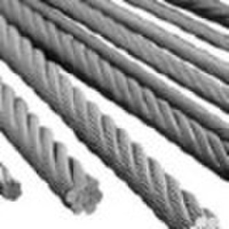 ungalvanized steel wire rope 6x37+fc