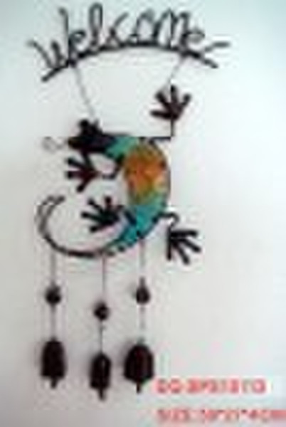 Stained glass lizard hanging( craft, garden decora