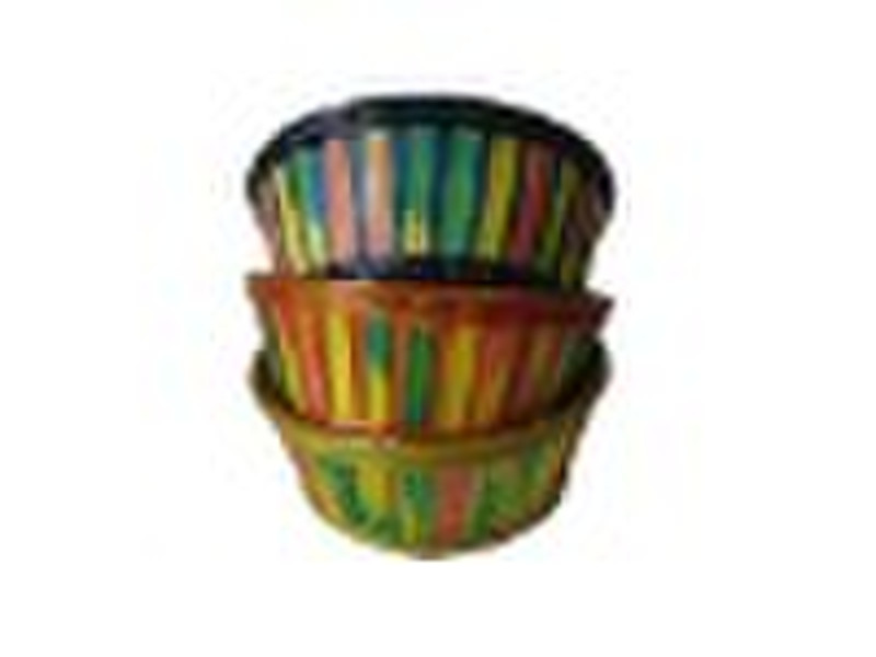 Colofulr festival bamboo basket