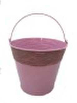 Fashion round zinc flower pail
