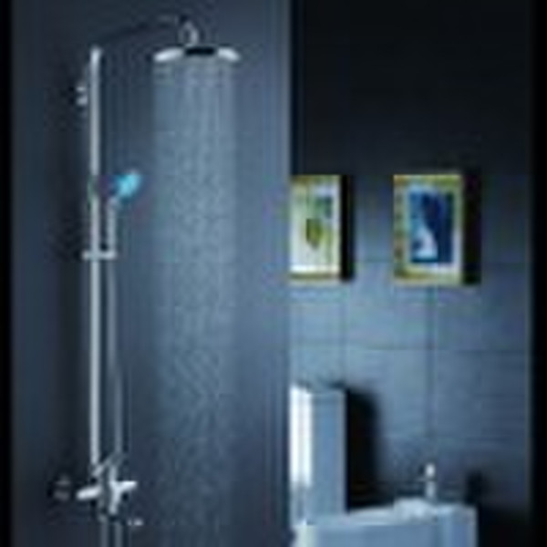 LED Dusche Wasserhahn Messing Brausegarnitur