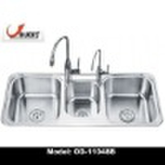 stainless steel kitchen sink cabinet basin