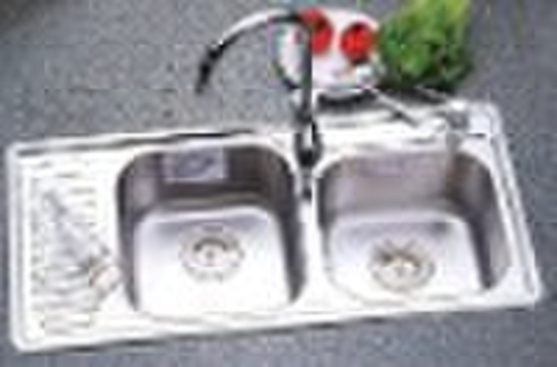 different size double bowl kitchen sinks stainless