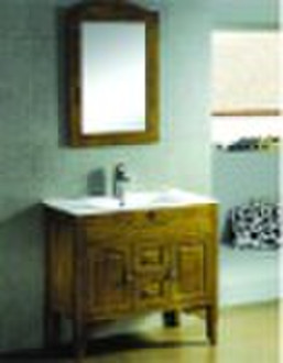 wood bathroom cabinet