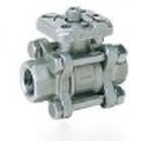 3pc Stainless Steel Ball Valve With Mount, Stainle