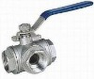 3 Way Ball Valve, Stainless Steel 3-Way Ball Valve