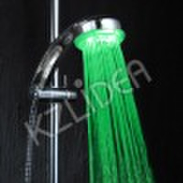 Chrome plated rainfall led shower head (CE&ROH