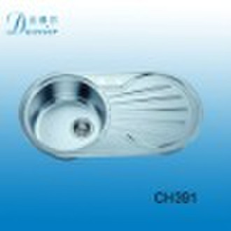 (NEW!)Stainless Steel Single Bowl Kitchen Sink wit