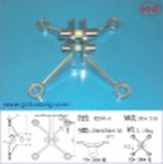 K250 4-fach 90-Grad Spinne für Glas-Fassade fi