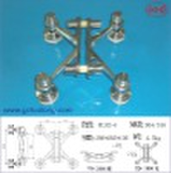 KL92 4-Wege fin Spinne für Glas-Fassade Fitti