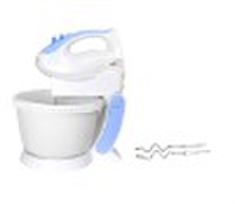 Hand Mixer With 3L Plastic Turning Bowl