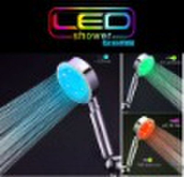 LED Shower hand/LED SHOWER/led shower head   CE &a