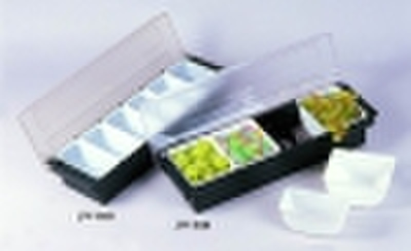 3/4/5/6-compartment condiment holder,for bar