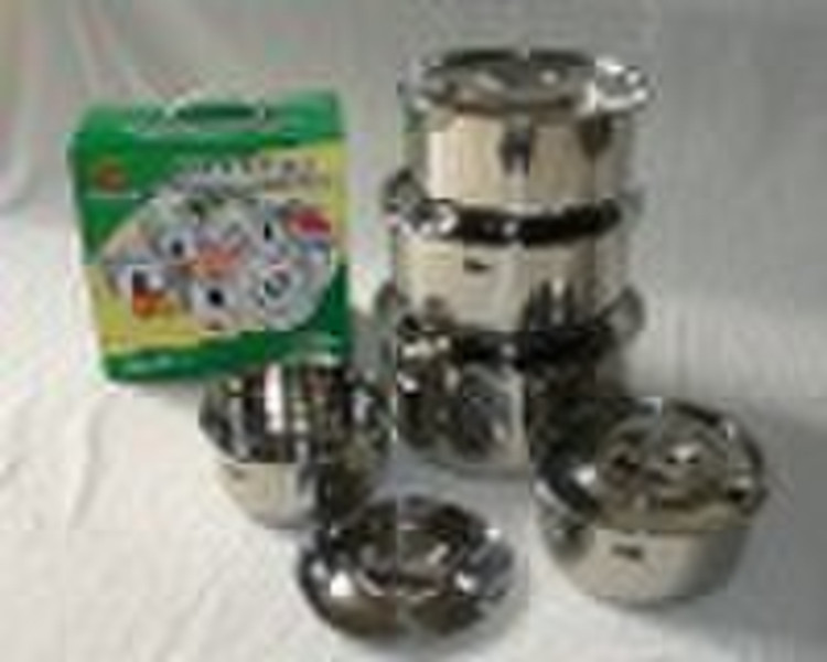 10 pcs stainless steel stock pot set