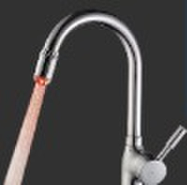 fashionable no battery kitchen faucet light