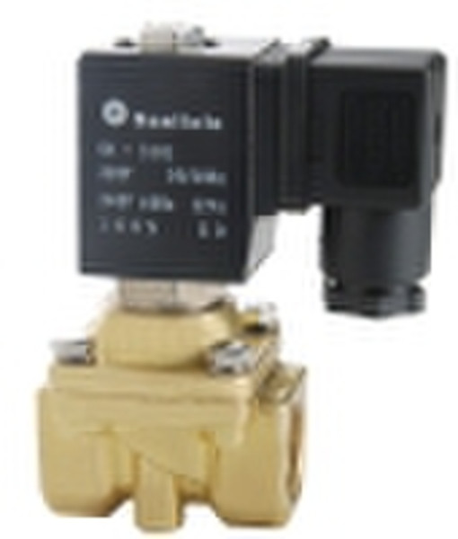 High pressure direct acting solenoid valve