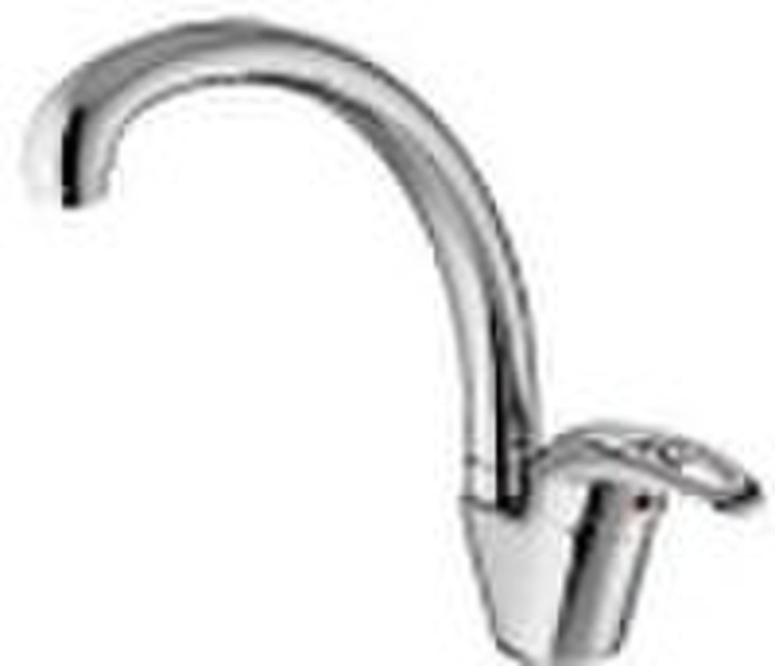 Deck-mounted kitchen sink faucet 9112