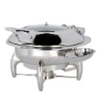 Oblong Roll Top Chafing Dish w / frame