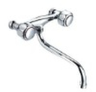 double handle mural kitchen mixer