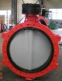 Double flange butterfly valve