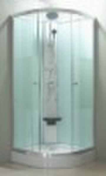 Tempered glass shower cabin