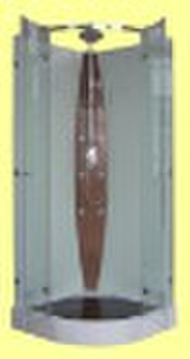 Transparent glass shower house