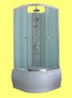 Tempered glass shower cubicle