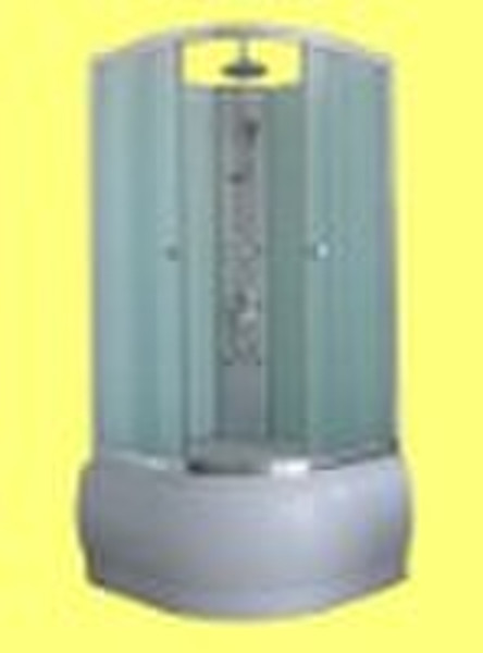 Tempered glass shower cubicle