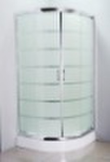 Tempered glass shower enclosure