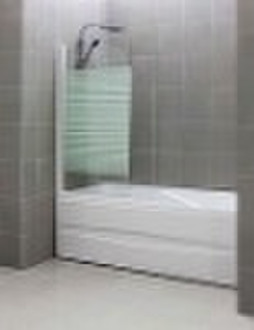 Tempered glass bath enclosure