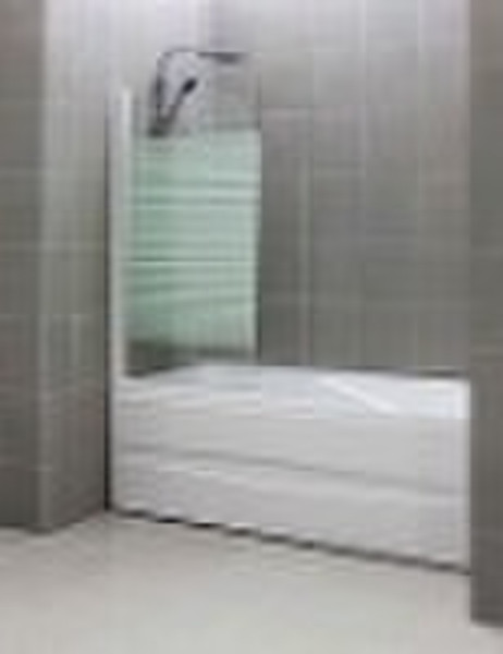 Tempered glass bath enclosure