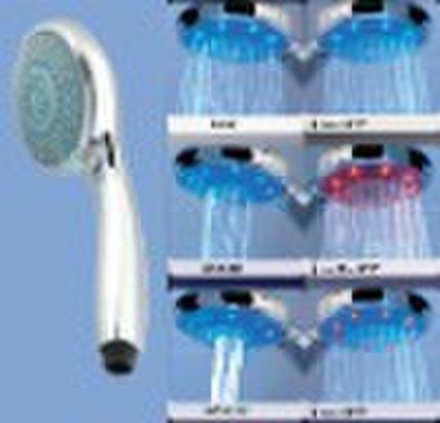 3-function LED shower head