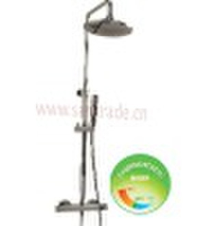 Thermostatic stick shower set