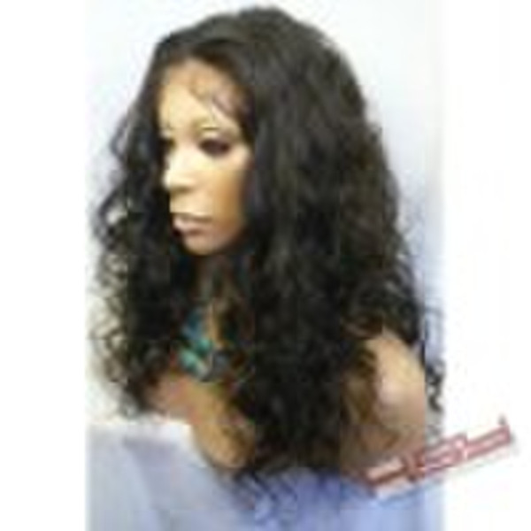 Body Curl 18inches human hair full lace wig