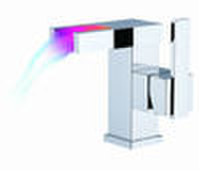 LED square basin mixer