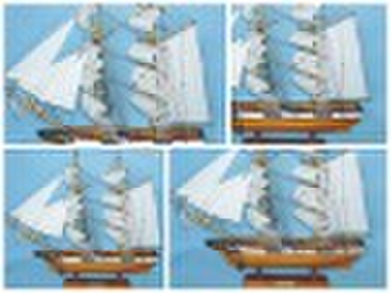 Hot sale craft gifts wooden boat and ship model