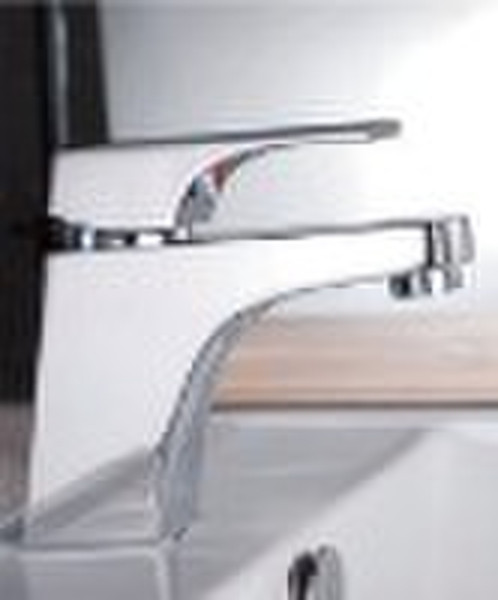 chromed single handle basin faucet