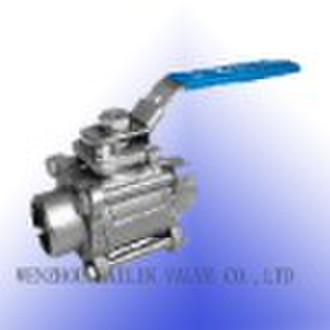 3pc SS ball valves with weld end