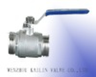 2PC Stainless steel Ball Valves with male thread(